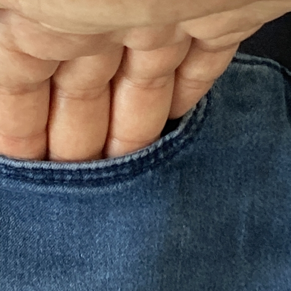 Preloved ASOS Maternity Denim Jeans Blue UK Size 10 - Picture 10 of 16